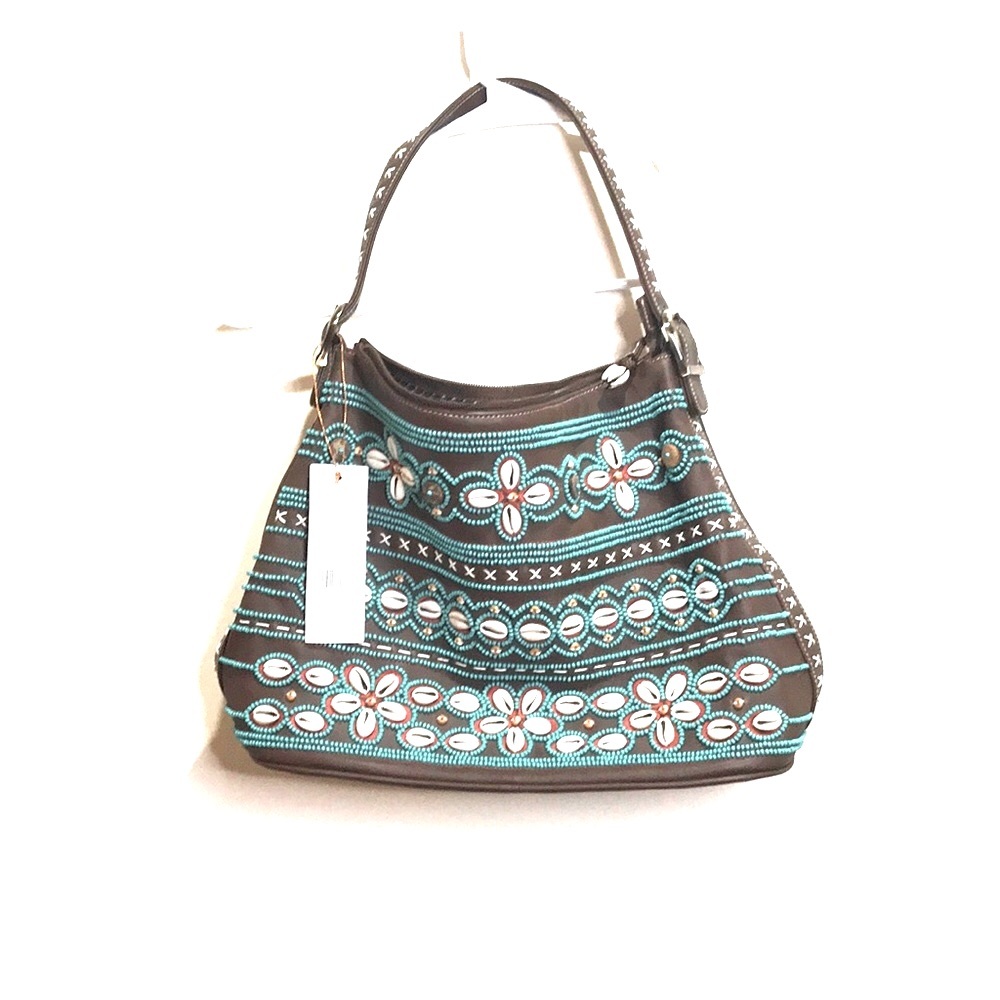 NWT Isabel Fiore Sea Shell beaded bag